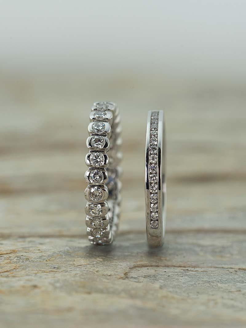 Eternity Verlobungsringe in Silber von Juwelier Rossow