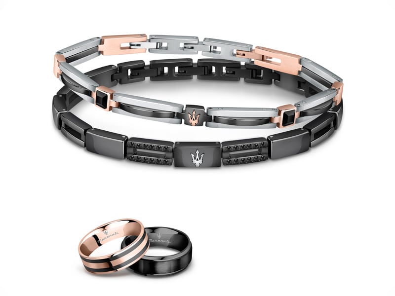 Maserati-Männerschmuck Armband Ring