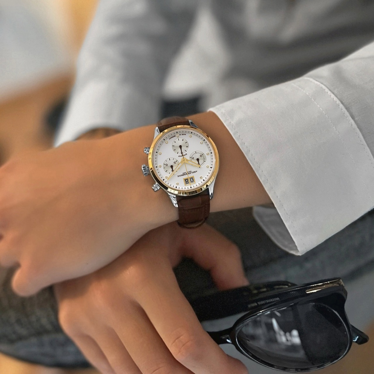 Juwelier Rossow - Abeler & Söhne Uhr mit Lederarmband